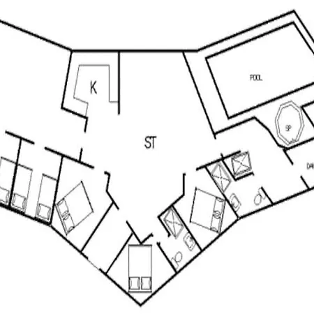 Holiday home 14 Person In Blavand
